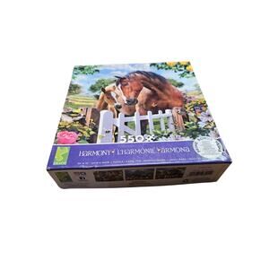 Harmony Horses in The Pasture Jigsaw Puzzle 550 Piece